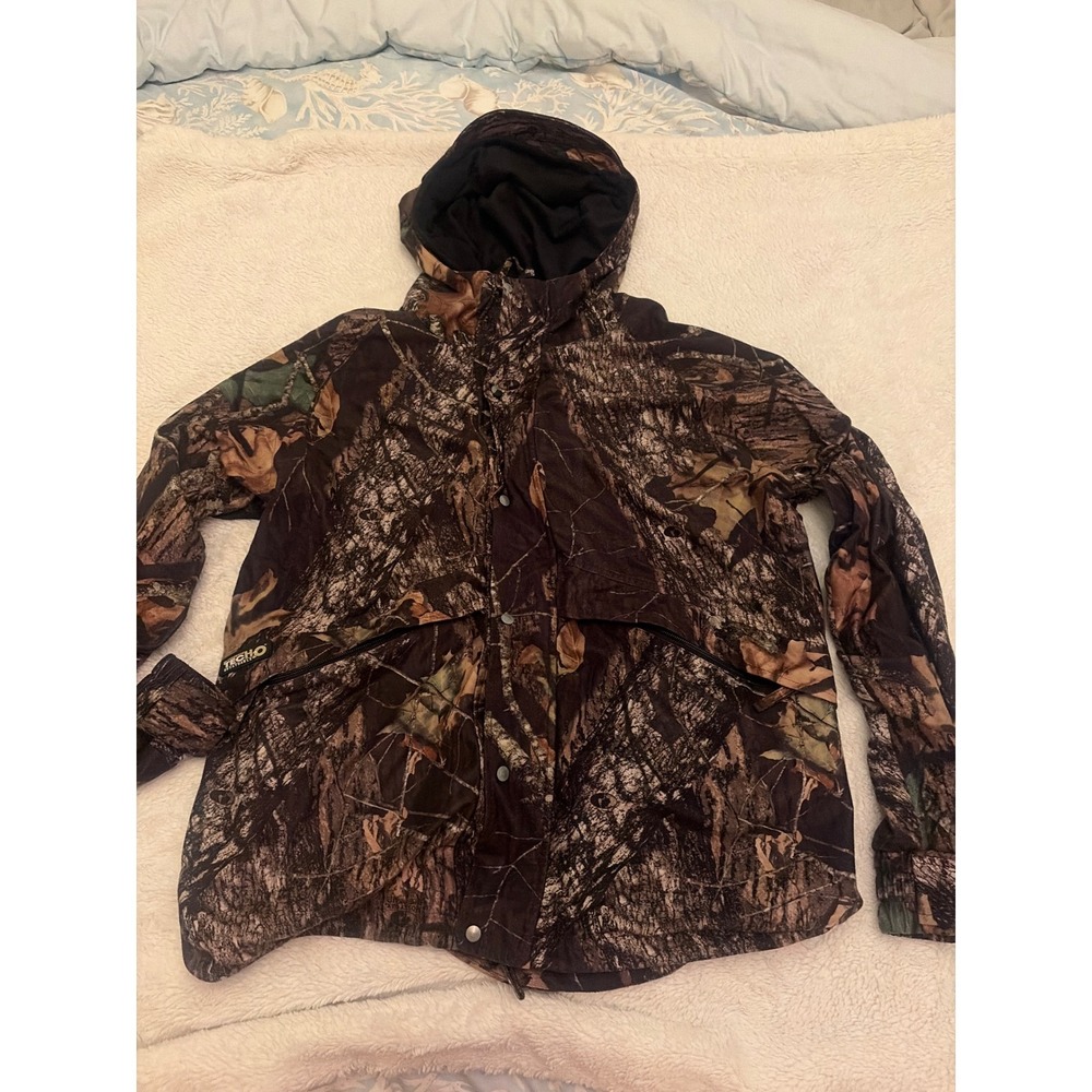 Guide Series TecH2O Waterproof Camo Hunting Jacket Mens Medium Mossy Oak Hooded